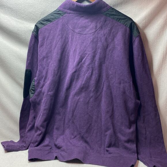 Bugatchi 1/4 zip purple pull over size extra large - Picture 6 of 6